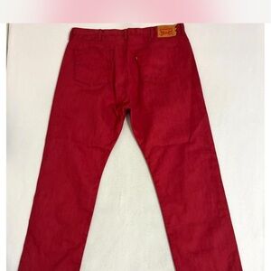 Levi's Rich Red 501 Jeans